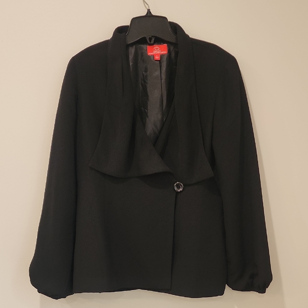Oscar de la Renta Black Women's Blazer, Missing Belt, Size 8